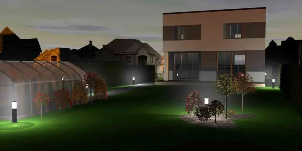 Lauko apšvietimo 3d vizualizacija 2
