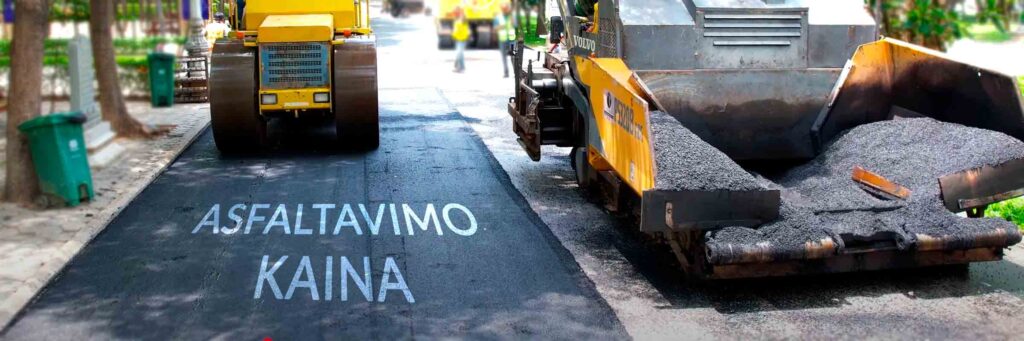 asfaltavimo kaina