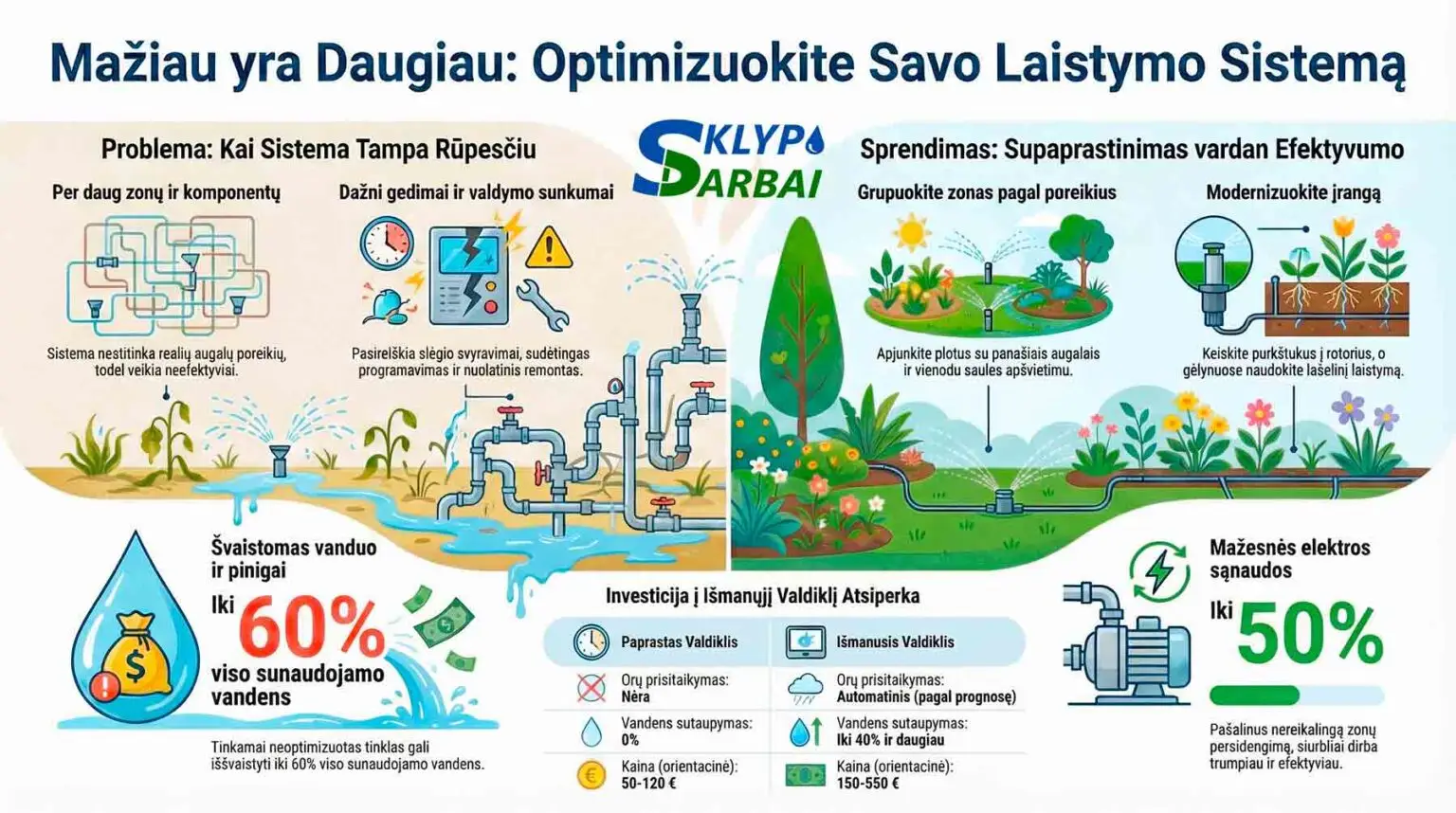 laistymo sistemos infografika