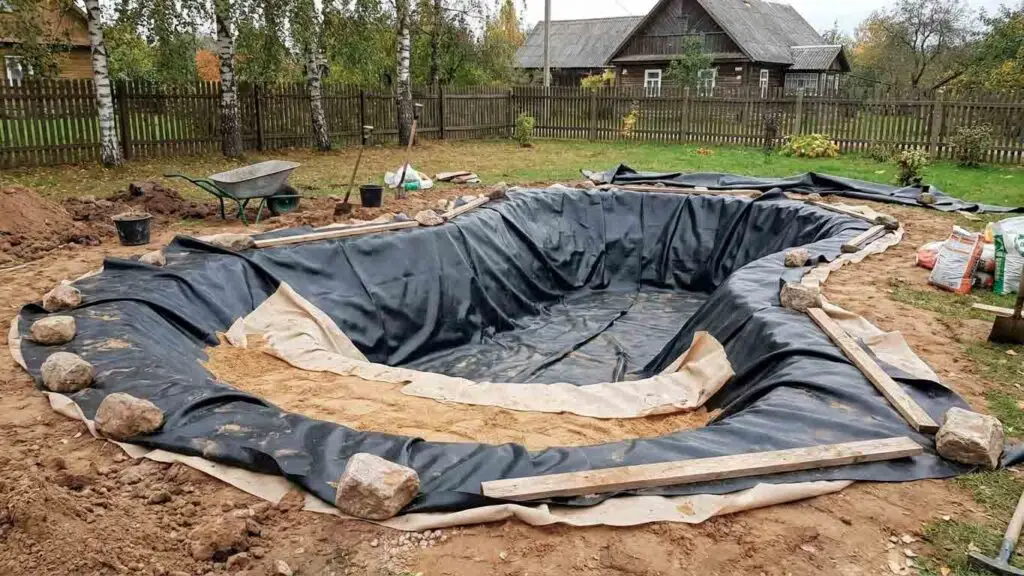 EPDM plevele dekoratyviiam tvenkiniui
