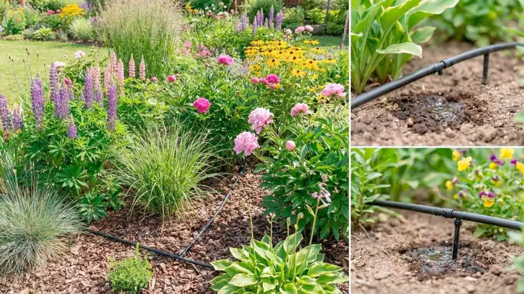 Gėlynų ir dekoratyvinių augalų laistymo zonos