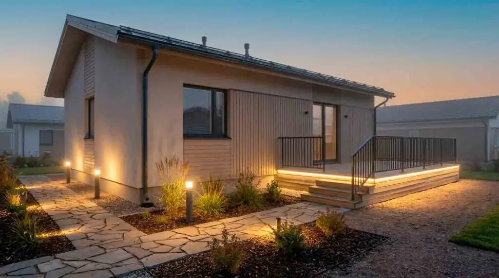 Mažo sklypo apšvietimas