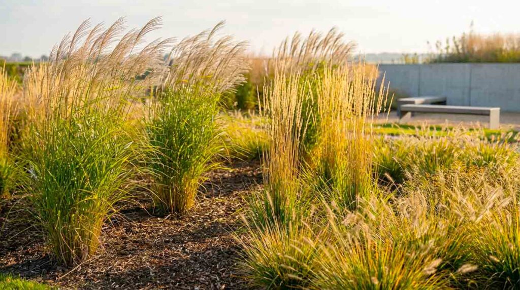 Dekoratyvinės žolės dera