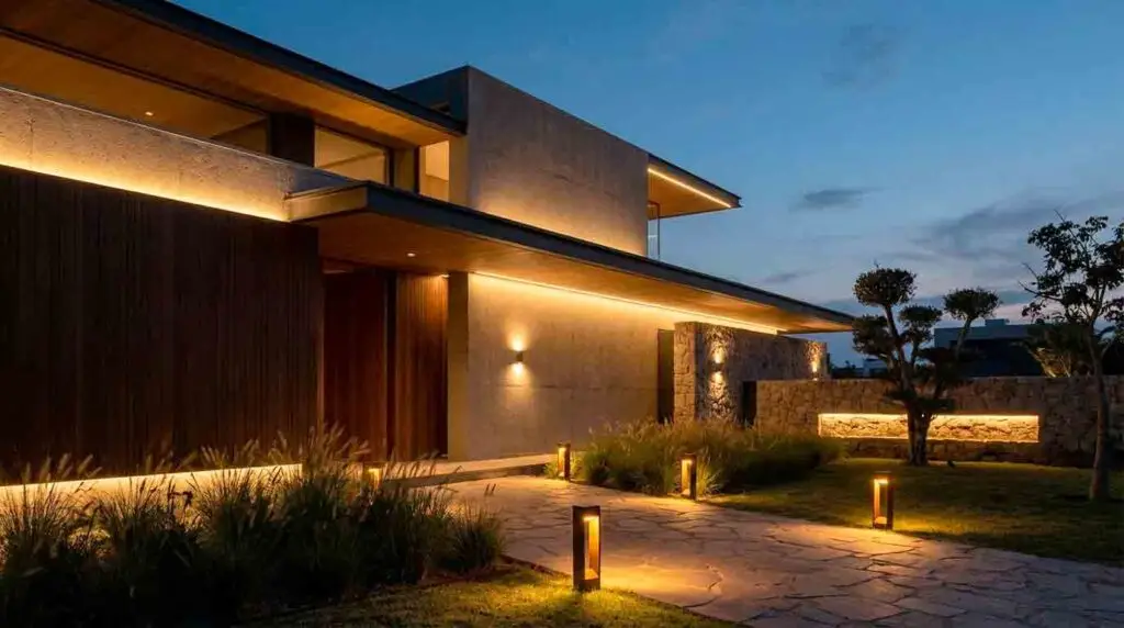 SUKURTI VAKARINĘ ATMOSFERĄ: DIZAINO PRINCIPAI — lauko apšvietimas, LED šviestuvai