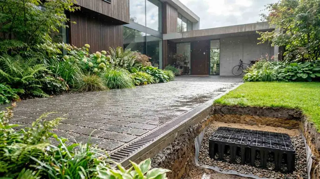 lietaus sistemos montavimas