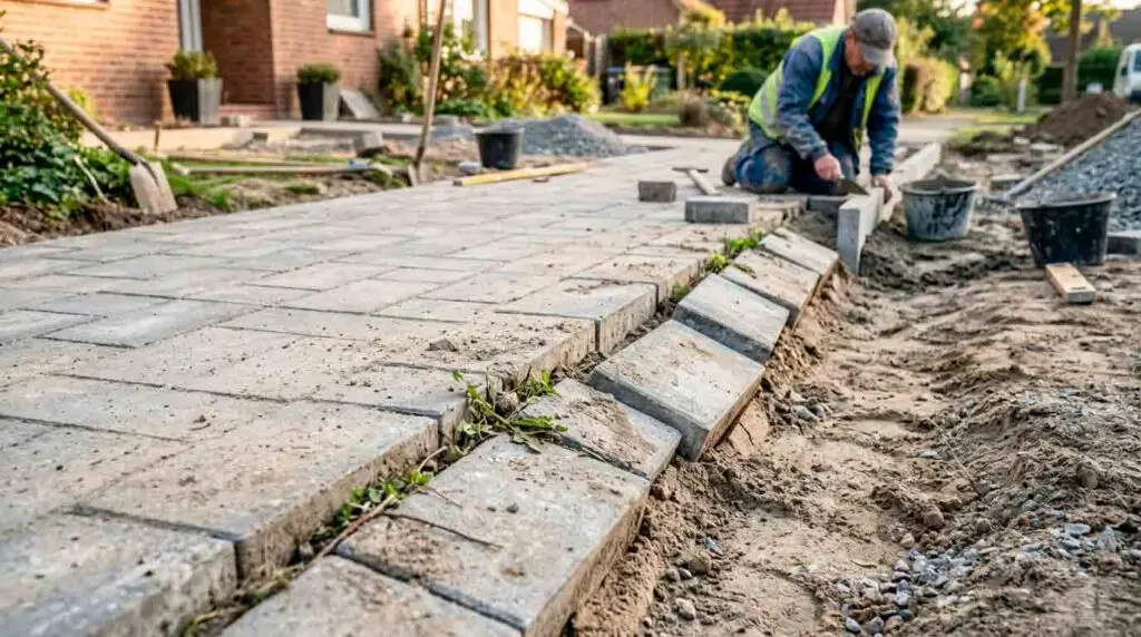 Atsidengiančios arba judančios trinkelių briaunos