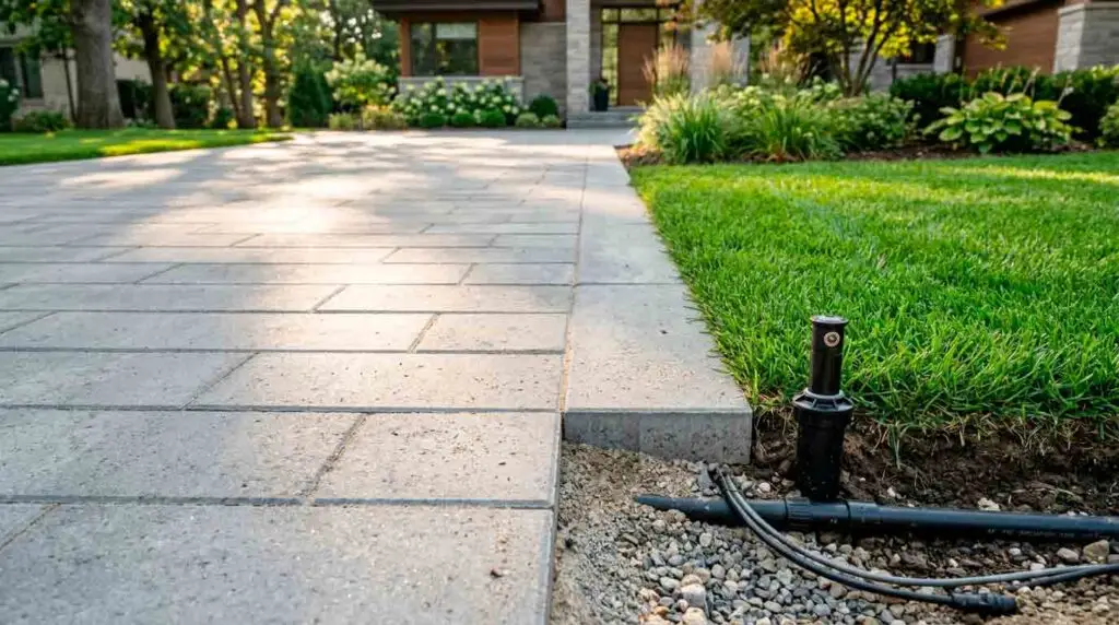 po trinkelėmis bus nutiestos komunikacijos laistymo sistemos vamzdynams