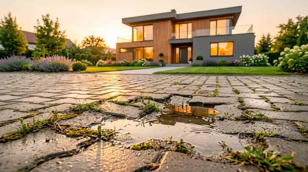 Atsiradę tarpai, piktžolių augimas