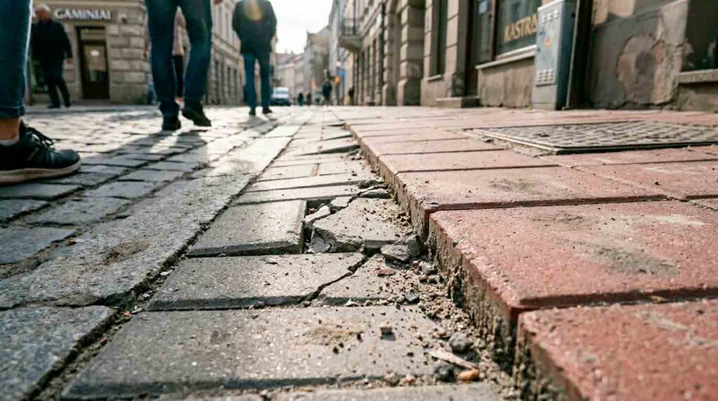 Netinkamas trinkelių parinkimas